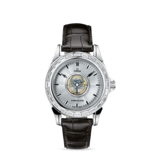 Omega De Ville Tourbillon Platinum / Baguette / Silver